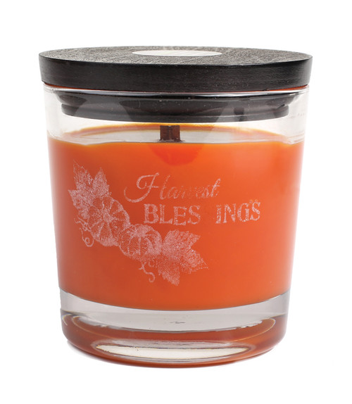 WoodWick *Harvest Blessings  Laser Etched Medium Candle
