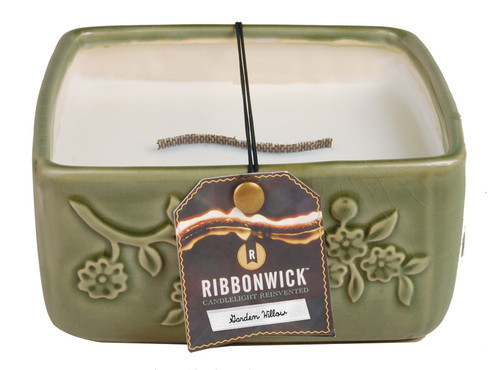 Garden Willow - Large Square RibbonWick Candle