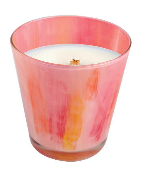 WoodWick ~Pink Lemonade Watercolor Glass