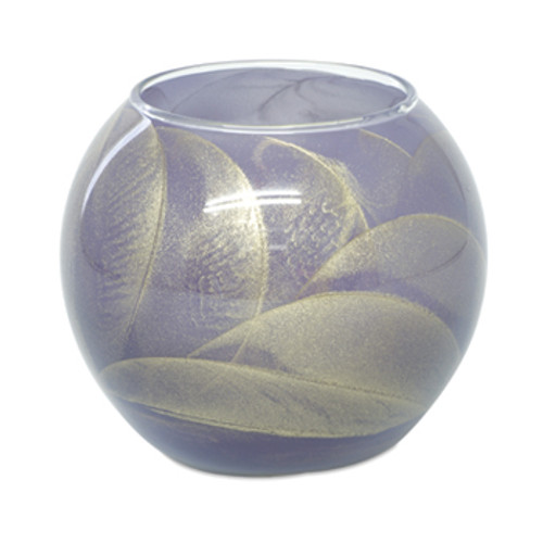 4" Lavender Esque Polished Globe Candle