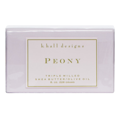 Peony 8 oz. Triple Milled Bar Soap by K. Hall Designs