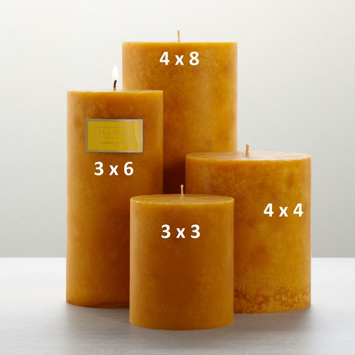 Amber Dunes 4 x 8 Round Pillar Illume Candle