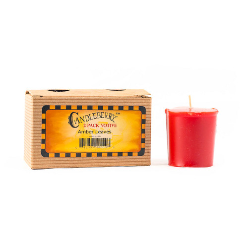 Candleberry Candles Amber Leaves 2-Pack Votive