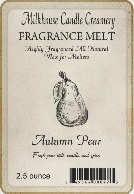 Autumn Pear Fragrance Melt by Milkhouse Candle Creamery