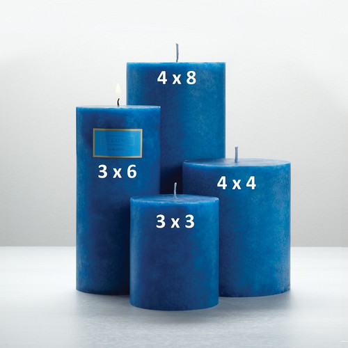 Blue Coral 4 x 4 Round Pillar Illume Candle