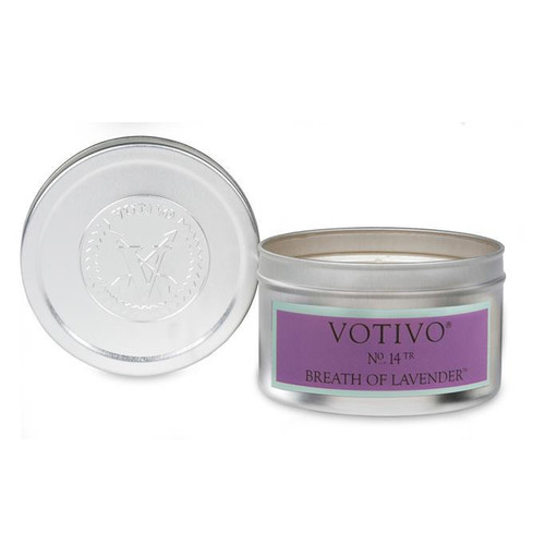 Breath of Lavender Aromatic Travel Tin Votivo Candle