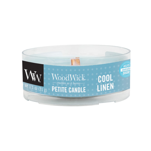 WoodWick Cool Linen Petite ODOR NEUTRALIZING Candle