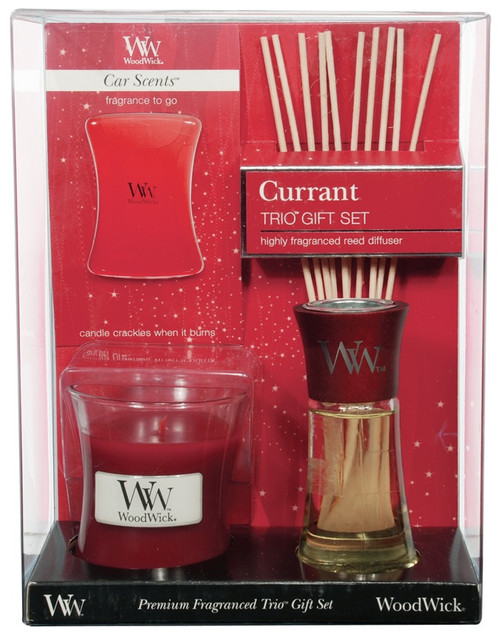 WoodWick Currant  Trio Gift Set