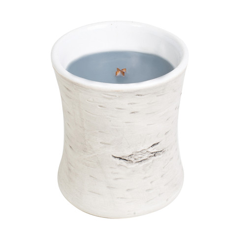 WoodWick COMING SOON! - Evening Onyx Birch Ceramic Hourglass