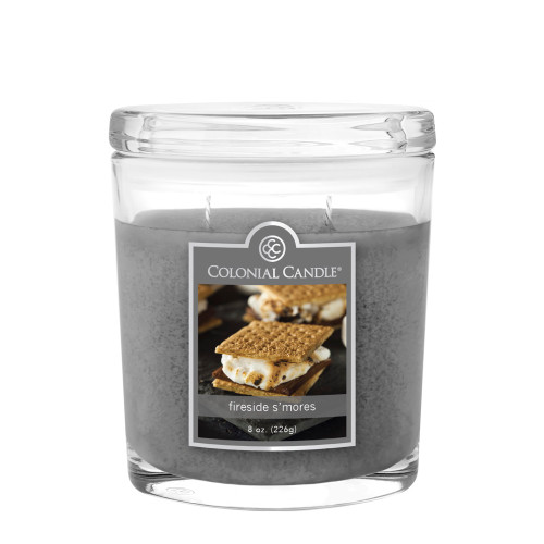 Fireside S'mores 8 oz. Oval Jar Colonial Candle