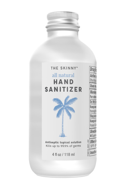 Food-Grade 80% Ethanol 4 oz. Hand Sanitizer by Skinny & Co.