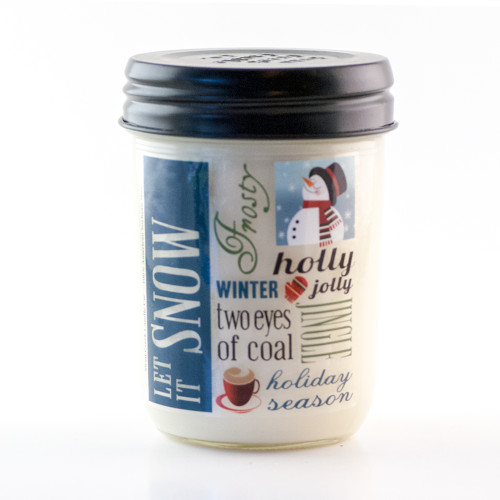 Joyeaux Noel Holiday Vintage Jar Swan Creek Candle (Label: Let It Snow)