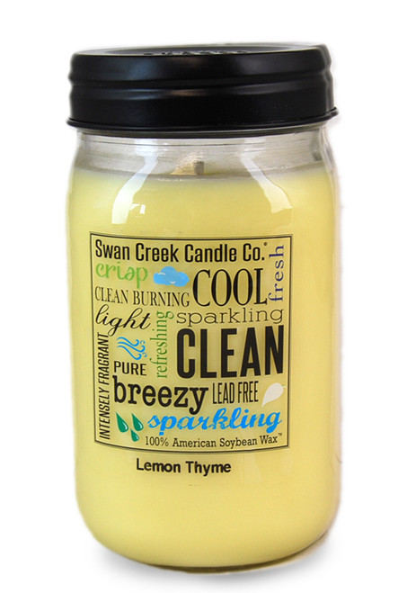 Lemon Thyme 24 oz. Swan Creek Kitchen Pantry Jar Candle