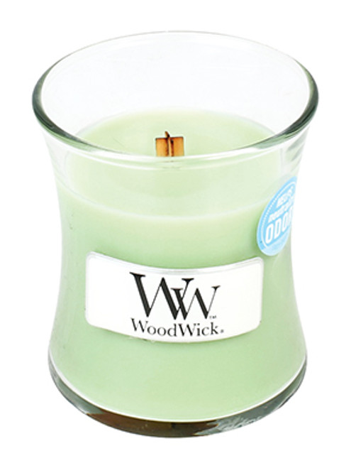 WoodWick Mint Leaf & Basil  ODOR NEUTRALIZING Candle 3.4 oz. Candle