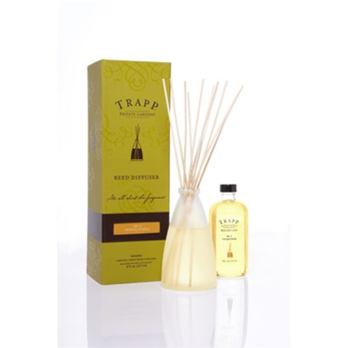 No. 4 Orange Vanilla 8oz Reed Diffuser Kit by Trapp Candles