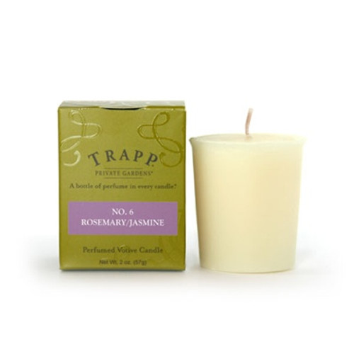 No. 6 Rosemary Jasmine 2 oz. Votive by Trapp Candles