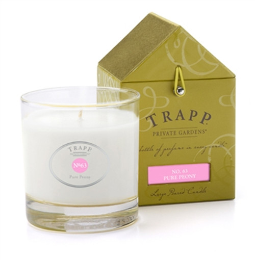 No. 63 Pure Peony 7 oz. Large Poured Trapp Candle