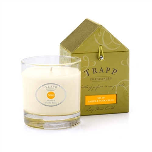 No. 69 Amber & Tonka Bean 7 oz. Large Poured Trapp Candle