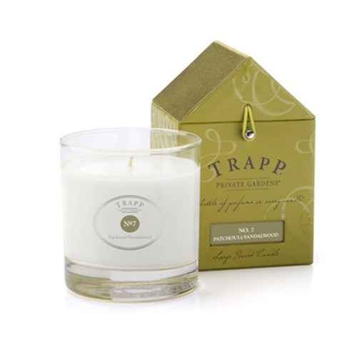 No. 7 Patchouli Sandalwood 7 oz. Large Poured Trapp Candle