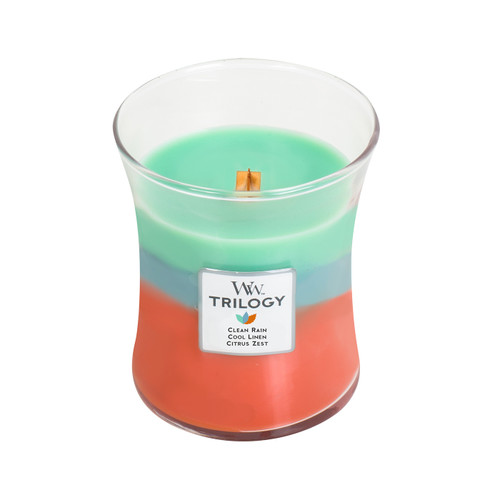 WoodWick Odor Neutralizing  Trilogy Candle 10 oz. Candle