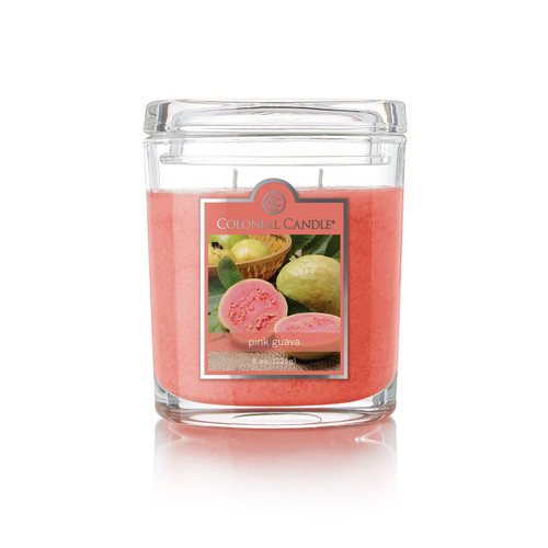 Pink Guava 8 oz. Oval Jar Colonial Candle
