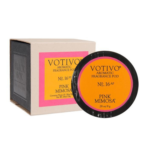 Pink Mimosa Black Box Diffuser Fragrance Pods - 3 Pack - Votivo Candle