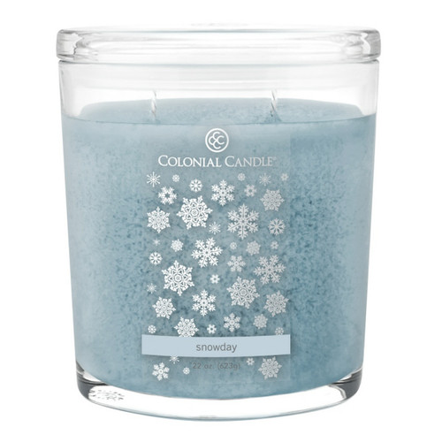 Snowday 22 oz. Oval Jar Colonial Candle