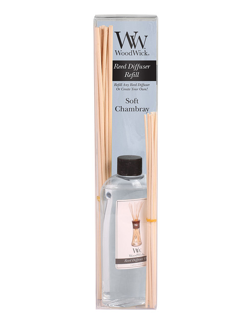 WoodWick Soft Chambray  7.4 oz. Reed Diffuser REFILL