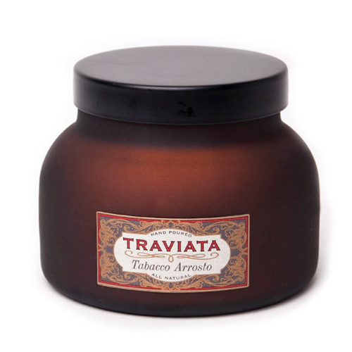 Tabacco Arrosto 19 oz. Frosted Jar Candle by Aspen Bay Candles