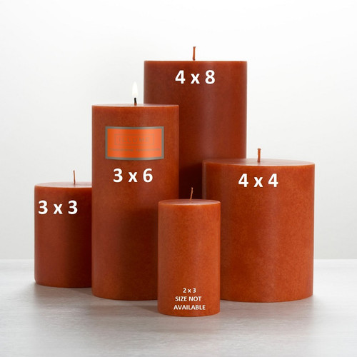 Tangerine Teakwood 3 x 3 Round Pillar Illume Candle