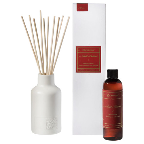 The Smell of Christmas 4 oz. Reed Diffuser Set by Aromatique