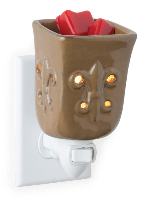 _DISCONTINUED-Toffee Fleur De Lis Plug In Fragrance Warmer