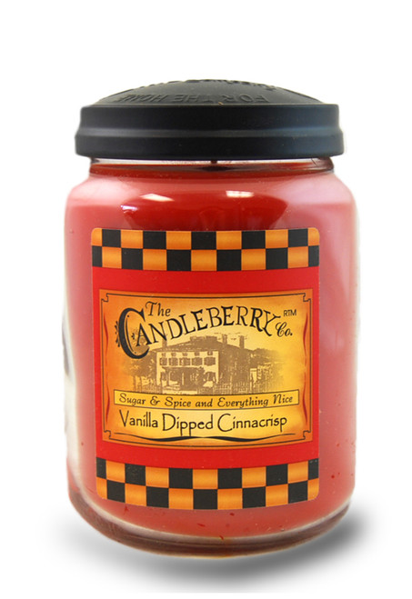 Candleberry Candles Vanilla Dipped Cinnacrisp 26 oz. Large Jar