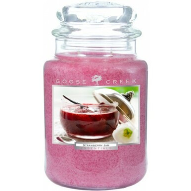Strawberry Jam 26 oz. Essential Series Goose Creek Jar Candle