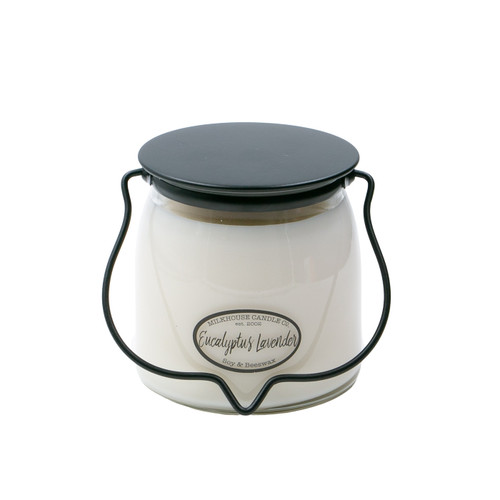 Eucalyptus Lavender 16 oz. Butter Jar by Milkhouse Candle Creamery