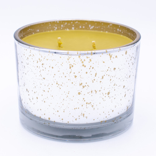 Season's Greetings 16 oz. Holiday Stature Platinum on Gold Reflective by Tyler Candle Company