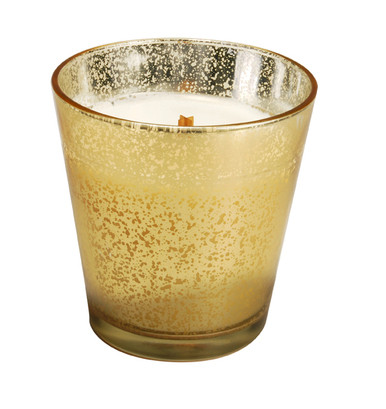 WoodWick  Candles Santa's cookies Mercury Glass Jar