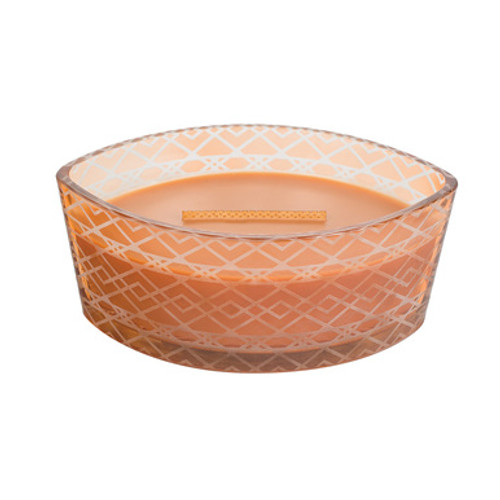 WoodWick  Candles Pumpkin Butter Etched Ellipse with HearthWick Flame