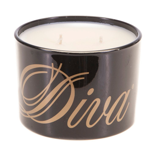 Diva Limited Edition Glossy Black Stature Candle