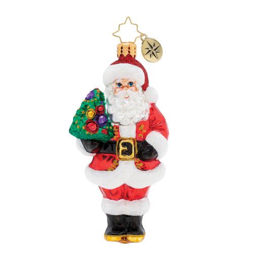 Nordmann Fir Santa Ornament