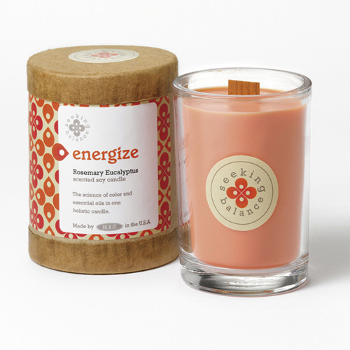 Energize (Rosemary Eucalyptus) Seeking Balance 6.5 oz. Candle by Root