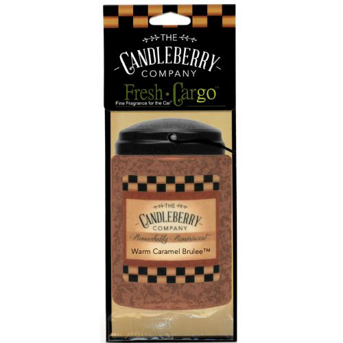 Candleberry Candles Warm Caramel Brulee Fresh Car-Go Car Fragrance