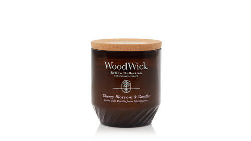 WoodWick Candles Cherry Blossom & Vanilla ReNew Medium Jar