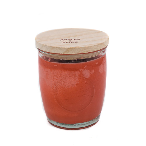 Apples & Spice 10 oz. Short Logo Glass Jar by Swan Creek Candle