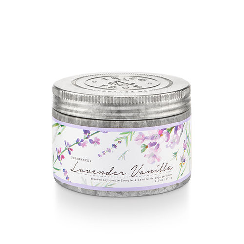 Lavender Vanilla 4.1 oz. Small Tin Candle by Tried & True