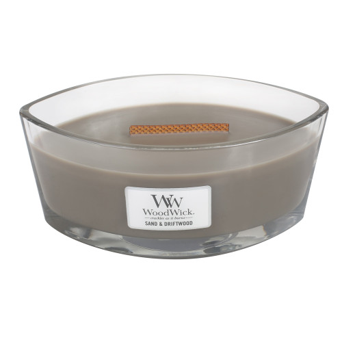 WoodWick Sand & Driftwood 16 oz. HearthWick Flame