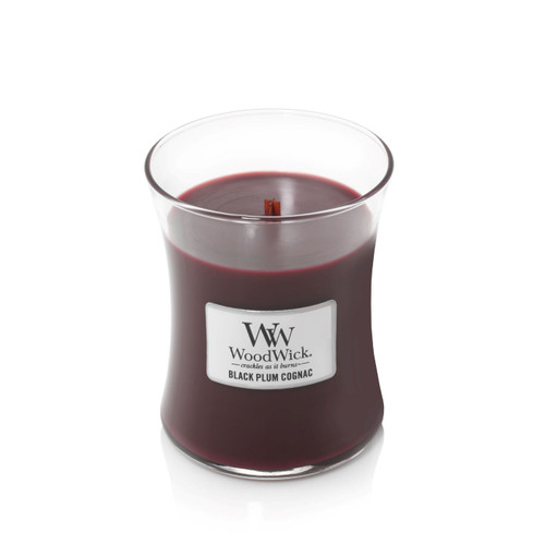 WoodWick Black Plum Cognac 10 oz. Candle