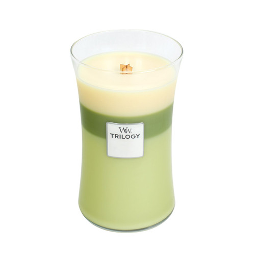 WoodWick Garden Oasis  Trilogy Candle 22 oz. Candle