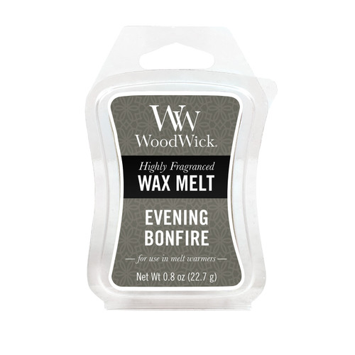 WoodWick Evening Bonfire  0.8 oz. Mini Hourglass Wax Melt