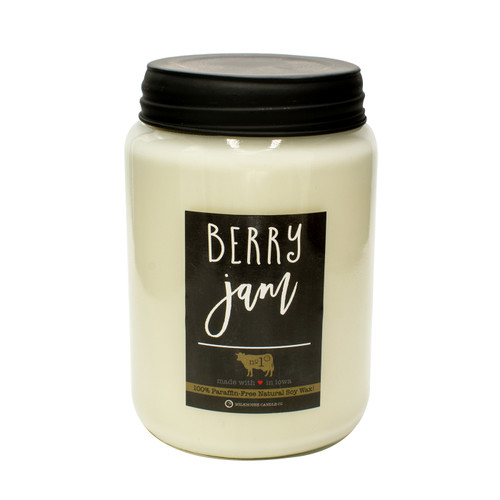 Berry Jam 26 oz. Farmhouse Jar Candle by Milkhouse Candle Creamery
